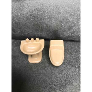 Pretend‎ Play Toilet Sink Lavatory Dollhouse